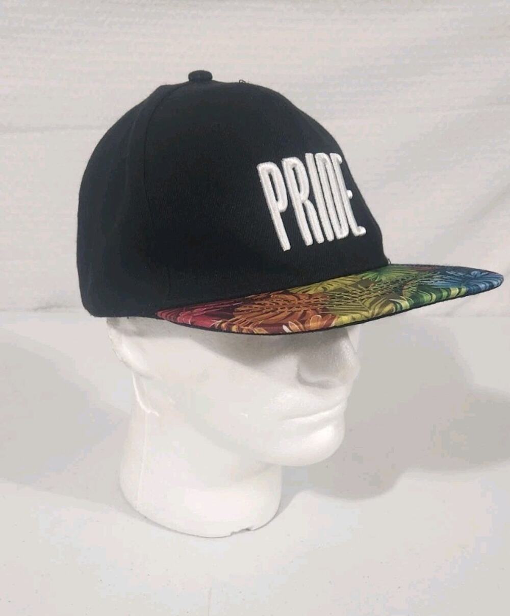 Bacardi Rum Promotional Pride Gay LGBTQ Multi-Color Embroidered Snapback Hat/Cap